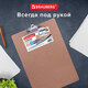 Доска-планшет БОЛЬШОГО ФОРМАТА (320х460 мм), А3, BRAUBERG "Eco" с прижимом, МДФ, 3 мм, СВЕТЛО-КОРИЧНЕВАЯ, 232226