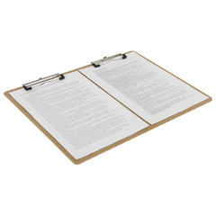 Доска-планшет БОЛЬШОГО ФОРМАТА (440&times;320 мм), А3, BRAUBERG &laquo;Eco&raquo; с двумя прижимами, МДФ, 3 мм, 232227