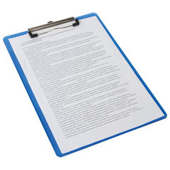 Доска-планшет BRAUBERG &laquo;Energy&raquo; с прижимом А4 (226&times;315 мм), пластик, 2 мм, СИНЯЯ, 232230