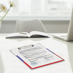 Доска-планшет BRAUBERG &laquo;Flag&raquo; с прижимом А4 (226&times;315 мм), российский флаг, картон/<wbr/>ламинированная бумага, 232235