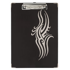 Доска-планшет BRAUBERG &laquo;Black Jack&raquo; с прижимом А4 (226&times;315 мм), картон/<wbr/>ламинированная бумага, ЧЕРНАЯ, 232236