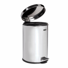 Ведро мусорное с педалью 5 литров &laquo;Classic&raquo;, ЗЕРКАЛЬНОЕ, нержавеющая сталь, со съемным внутренним ведром, LAIMA, 232260