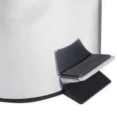 Ведро мусорное с педалью 5 литров &laquo;Classic&raquo;, ЗЕРКАЛЬНОЕ, нержавеющая сталь, со съемным внутренним ведром, LAIMA, 232260