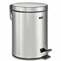 Ведро мусорное с педалью 5 литров &laquo;Classic&raquo;, ЗЕРКАЛЬНОЕ, нержавеющая сталь, со съемным внутренним ведром, LAIMA, 232260