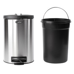Ведро мусорное с педалью 12 литров &laquo;Modern&raquo;, МАТОВОЕ, нержавеющая сталь, со съемным внутренним ведром, LAIMA, 232264