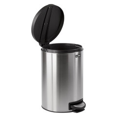 Ведро мусорное с педалью 12 литров &laquo;Modern&raquo;, МАТОВОЕ, нержавеющая сталь, со съемным внутренним ведром, LAIMA, 232264
