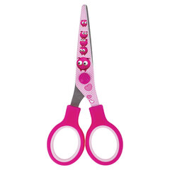 Ножницы 130 мм с цветной печатью &laquo;Поросята&raquo;, розовые, закругленные, BRAUBERG KIDS, 232272