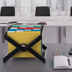 Подставка для подвесных папок BRAUBERG (Италия), до 40 папок А4/<wbr/>Foolscap, 410&times;285&times;310 мм, черная, 235344