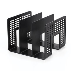 Лоток-сортер для бумаг BRAUBERG &laquo;Radikal&raquo;, 3 отделения, 207&times;212&times;165 мм, сетчатый, черный, 235364