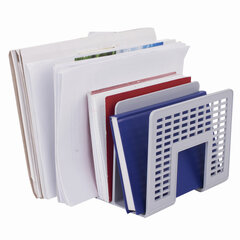 Лоток-сортер для бумаг BRAUBERG &laquo;Radikal&raquo;, 3 отделения, 207&times;212&times;165 мм, сетчатый, серый, 235365