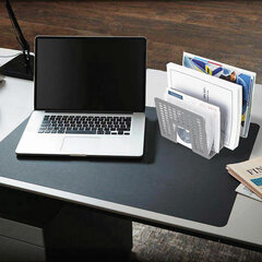 Лоток-сортер для бумаг BRAUBERG &laquo;Radikal&raquo;, 3 отделения, 207&times;212&times;165 мм, сетчатый, серый, 235365