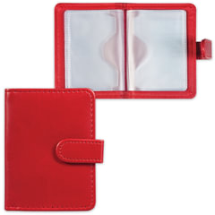 Визитница/<wbr/>кредитница однорядная GALANT &laquo;Ritter&raquo;, на 24 карты, под гладкую кожу, застежка, бордовая, 235399