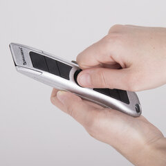 Нож универсальный мощный BRAUBERG &laquo;Professional&raquo;, 6 лезвий в комплекте, фиксатор, металл, 235403