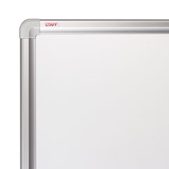 Доска магнитно-маркерная 90&times;120 см, алюминиевая рамка, ГАРАНТИЯ 10 ЛЕТ, STAFF, 235463