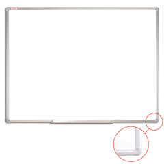 Доска магнитно-маркерная 90&times;120 см, алюминиевая рамка, ГАРАНТИЯ 10 ЛЕТ, STAFF, 235463