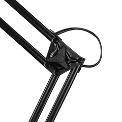 Настольная лампа светильник Гермес на струбцине, СВЕТОДИОДНАЯ, 8 Вт, чёрный