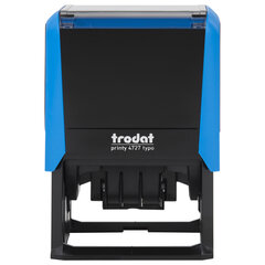 Датер самонаборный, 6 строк+дата, оттиск 60&times;40 мм, синий, TRODAT 4727, кассы в комплекте