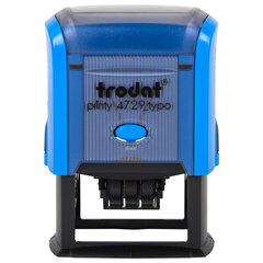 Датер самонаборный, 4 строки+дата, оттиск 50&times;30 мм, синий, TRODAT 4729 BANK, кассы в комплекте