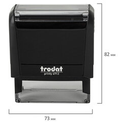 Оснастка для штампа, размер оттиска 58&times;22 мм, синий, TRODAT 4913 P4, подушка в комплекте
