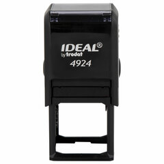 Оснастка для печатей, оттиск D=40 мм и штампов 40&times;40 мм, синий, TRODAT IDEAL 4924, корпус черный, крышка, подушка