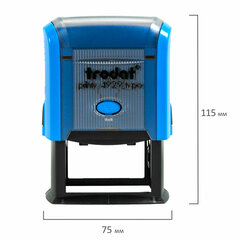Штамп самонаборный 6-строчный, оттиск 50&times;30 мм, синий без рамки, TRODAT 4929/<wbr/>DB, КАССЫ В КОМПЛЕКТЕ