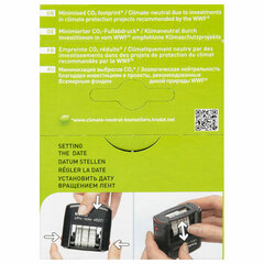 Датер-мини месяц цифрами, оттиск 22&times;4 мм, синий, TRODAT 4820 BANK, корпус черный