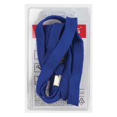 Бейдж вертикальный (90&times;60 мм), на синей ленте 45 см, BRAUBERG, 235698