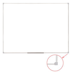 Доска магнитно-маркерная 90&times;120 см, ПВХ рамка, ГАРАНТИЯ 10 ЛЕТ, РОССИЯ, STAFF, 236159