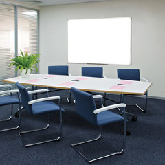 Доска магнитно-маркерная 90&times;120 см, ПВХ рамка, ГАРАНТИЯ 10 ЛЕТ, РОССИЯ, STAFF, 236159