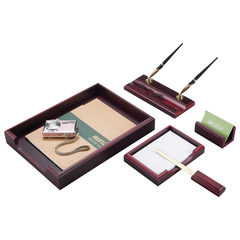 Набор подарочный настольный BESTAR &laquo;Neptun&raquo; из дерева, 5 предметов, цвет &laquo;красное дерево&raquo;, 236370