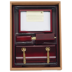 Набор подарочный настольный BESTAR &laquo;Neptun&raquo; из дерева, 5 предметов, цвет &laquo;красное дерево&raquo;, 236370