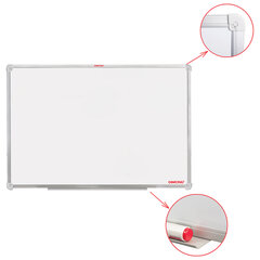 Доска магнитно-маркерная 60&times;90 см, алюминиевая рамка, ГАРАНТИЯ 10 ЛЕТ, РОССИЯ, ОФИСМАГ, 236446