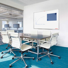 Доска магнитно-маркерная 60&times;90 см, алюминиевая рамка, ГАРАНТИЯ 10 ЛЕТ, РОССИЯ, ОФИСМАГ, 236446