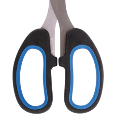 Ножницы BRAUBERG &laquo;Classic+&raquo;, 185 мм, черно-синие, классической формы, резиновые вставки, 236448