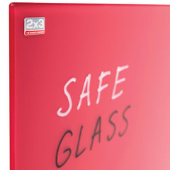 Доска магнитно-маркерная стеклянная 60&times;80 см, КРАСНАЯ, 2&times;3 OFFICE, (Польша), TSZ86 R