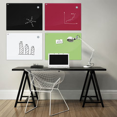 Доска магнитно-маркерная стеклянная 60&times;80 см, КРАСНАЯ, 2&times;3 OFFICE, (Польша), TSZ86 R