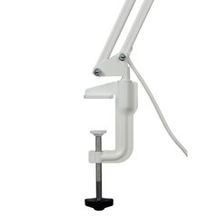 Настольная лампа светильник Леда С20 на струбцине, СВЕТОДИОДНАЯ, 8 Вт, ЛУПА (2/<wbr/>9 раз), белый