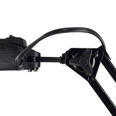 Настольная лампа светильник Дельта + на подставке, ЛЮМИНЕСЦЕНТНАЯ, цоколь 2G7, 11 Вт, чёрный