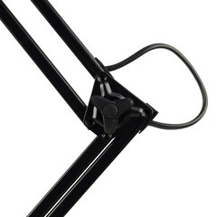 Настольная лампа светильник Дельта + на подставке, ЛЮМИНЕСЦЕНТНАЯ, цоколь 2G7, 11 Вт, чёрный