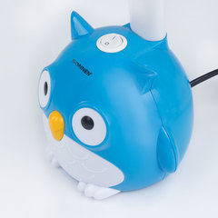 Настольная лампа / светильник SONNEN OU-603, на подставке, цоколь Е27, &laquo;Сова&raquo;, синий, 236674