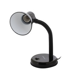 Настольная лампа / светильник SONNEN OU-203, на подставке, цоколь Е27, черный, 236676