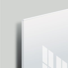 Доска магнитно-маркерная стеклянная 40&times;60 см, 3 магнита, БЕЛАЯ, BRAUBERG, 236744