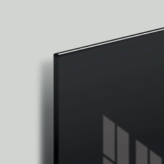 Доска магнитно-маркерная стеклянная 40&times;60 см, 3 магнита, ЧЕРНАЯ, BRAUBERG, 236745