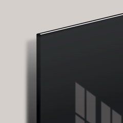 Доска магнитно-маркерная стеклянная 60&times;90 см, 3 магнита, ЧЕРНАЯ, BRAUBERG, 236748