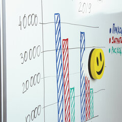 Стиратель магнитный для магнитно-маркерной доски, круглый, диаметр 90 мм, &laquo;Смайлик&raquo;, STAFF &laquo;Basic&raquo;, 236751