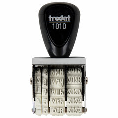 Датер ручной ленточный, оттиск 25&times;4 мм, месяц буквами, TRODAT 1010