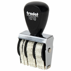 Датер ручной ленточный, оттиск 25&times;4 мм, месяц буквами, TRODAT 1010
