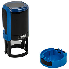 Оснастка для печатей, оттиск D=42 мм, синий, TRODAT 4642 PRINTY 4.0, корпус синий, крышка, подушка
