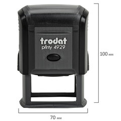 Оснастка для штампа, размер оттиска 50&times;30 мм, синий, TRODAT 4929, подушка в комплекте