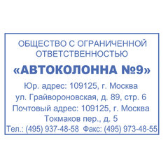Оснастка для штампа, размер оттиска 60&times;40 мм, синий, TRODAT 4927, подушка в комплекте